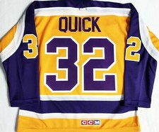 YOUTH-NWT XS-L/XL * VINTAGE JONATHAN QUICK  KINGS 1983 CCM/MASKA LICENSE JERSEY