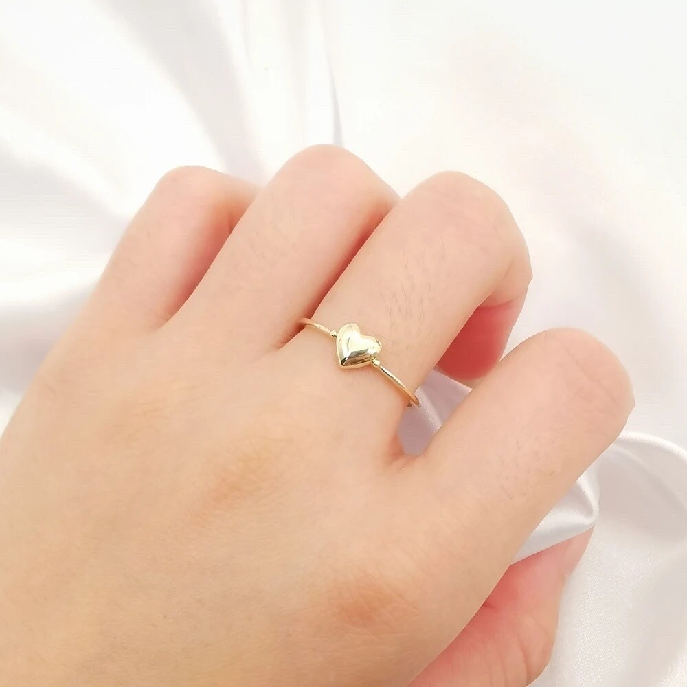 9k gold heart ring | eBay