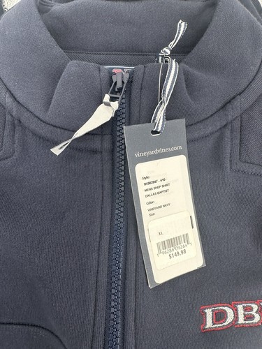 NEW Vineyard Vines Men’s Shep Shirt 1/4 Zip Pullover Collegiate Size XL (2/3) - Picture 4 of 4