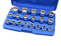 "Vielzahn Multi-SteckschlüSsel-Set 19Tlg. 8-32Mm XZN Nuss-StecknüSse 12-Kant 1/2\""