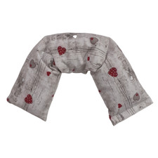 Fascia cervicale scaldacollo con noccioli di ciliegia 58x12 - Cuori su Legno