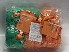 Pack of 6 - Clean Logic Bath  Body 40g Lather Mesh Sponge  Green  Orange