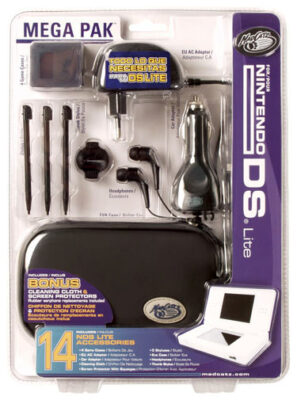 Mad Catz Nds Nintendo DS Lite Mega Pack 14-in-1 Set Zubehör (Farbe Random)