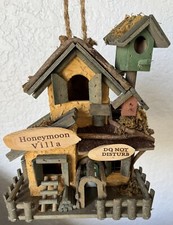 HONEYMOON VILLA BIRD HOUSE OR HOME DECOR Rustic Cottage Custom Hand Made Thatch