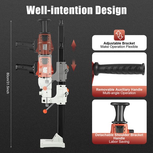 Mag Drill with 2200W Pure Copper Motor, 1200RPM Speed, Adjustable Bracket - Bild 2 von 12