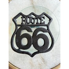 Route 66 Cast Iron Trivet 2026 Centennial Americana Kitchen Decor 6 Inch