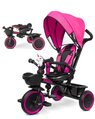 KRIDDO 7in1 Tricycle Stroller for Toddlers 18 Months to 5 Years, Adjustable P...