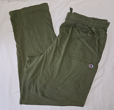 #ad #ad Men#x27;s Champion 3XLT olive green drawstring knit pants pockets excellent 10 $17.21