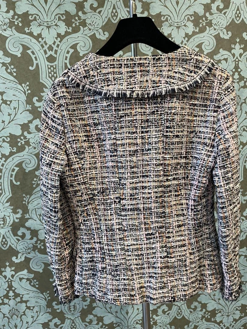 Chanel Abbigliamento Primaverile Giacca Tweed Misto Ingresso Cerimonia Laurea