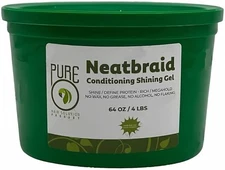 Pure O Neatbraid Conditioning Shining Gel  64oz (4 LBS)