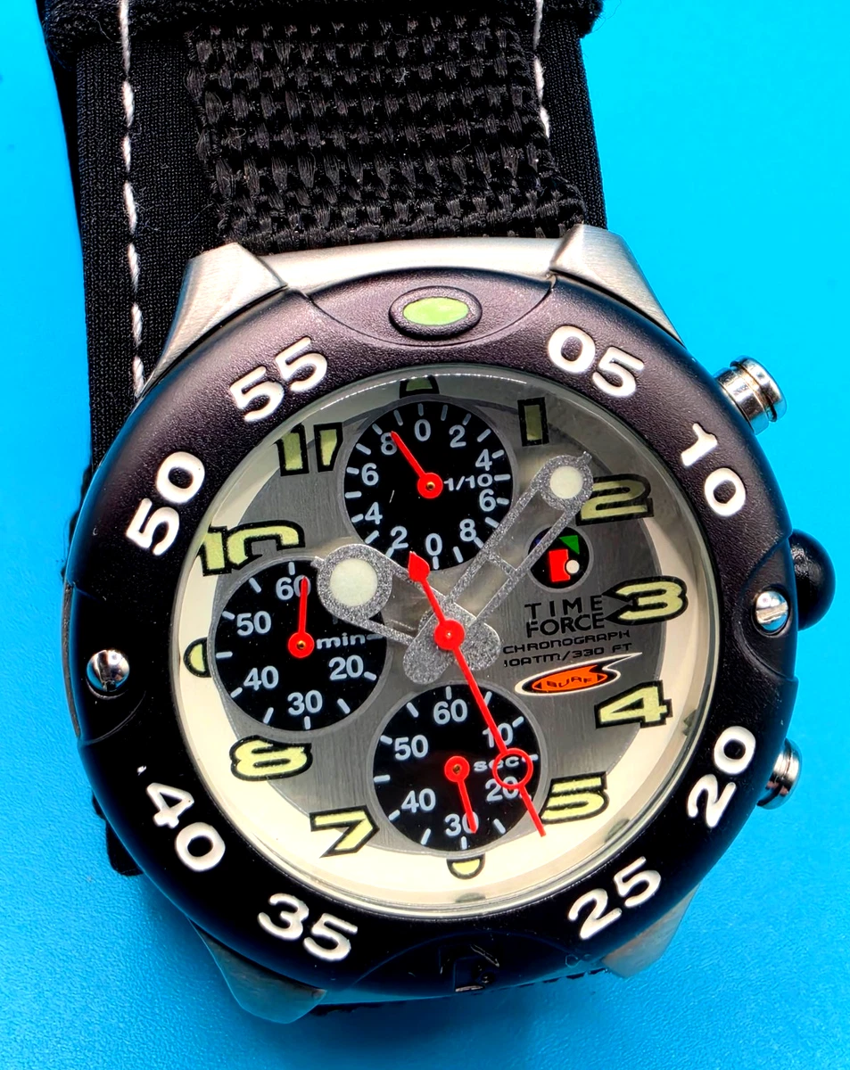 Rare Vintage TIME FORCE - SURF Chronograph 9346 Diver Watch in Working Order