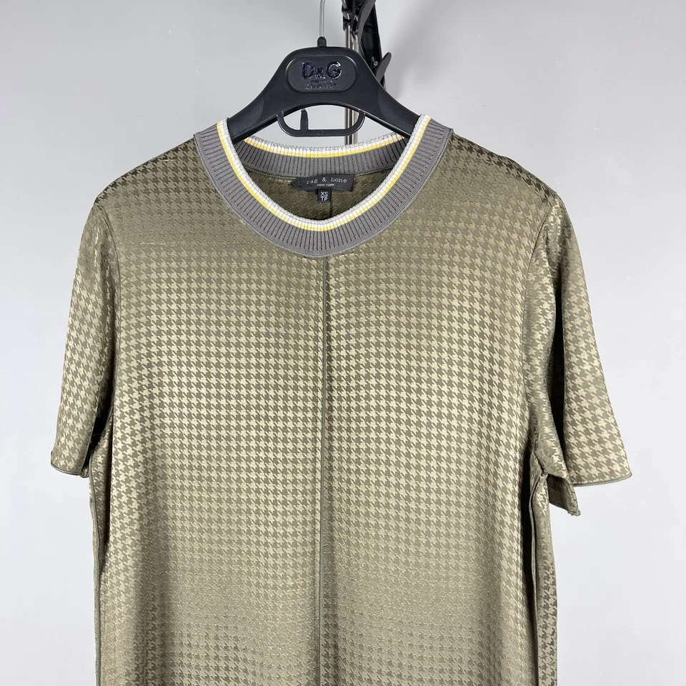 Rag & Bone Damen Bronze Hahnentritt Acetat Viskose Kleid - Größe XS - Bild 3 von 4
