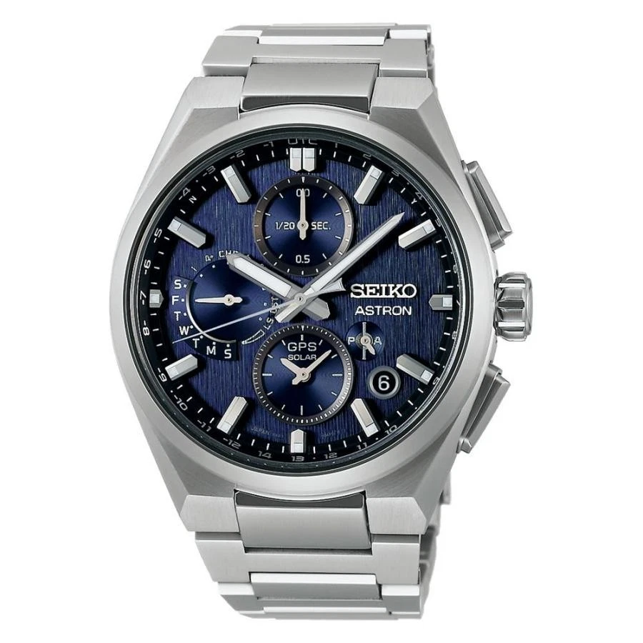 SEIKOクロノグラフPERPETUAL SEIKO ソーラー クロノグラフ 腕時計