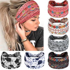 Wide Headbands for Women Knotted No Slip Head Bands Soft Turban Headband Hair Ac