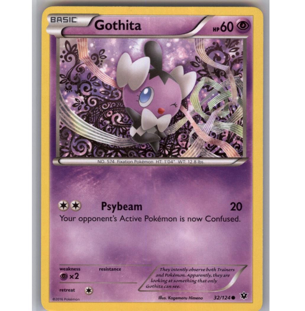 Gothita Regular Common XY - Fates Collide 32/124 NM