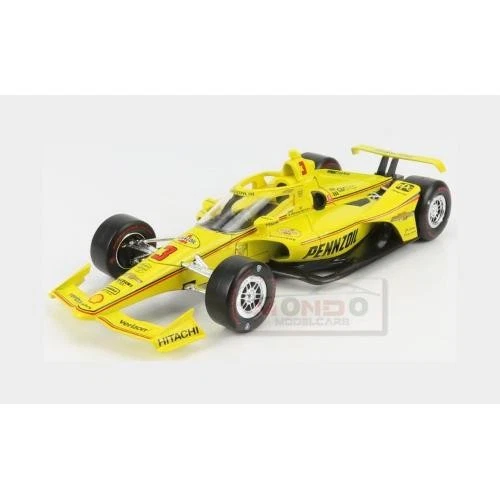 1:18 GREENLIGHT Chevrolet #3 Indianapolis 500 Indycar 2021 Mclaughlin GREEN11127 - Immagine 2 di 2
