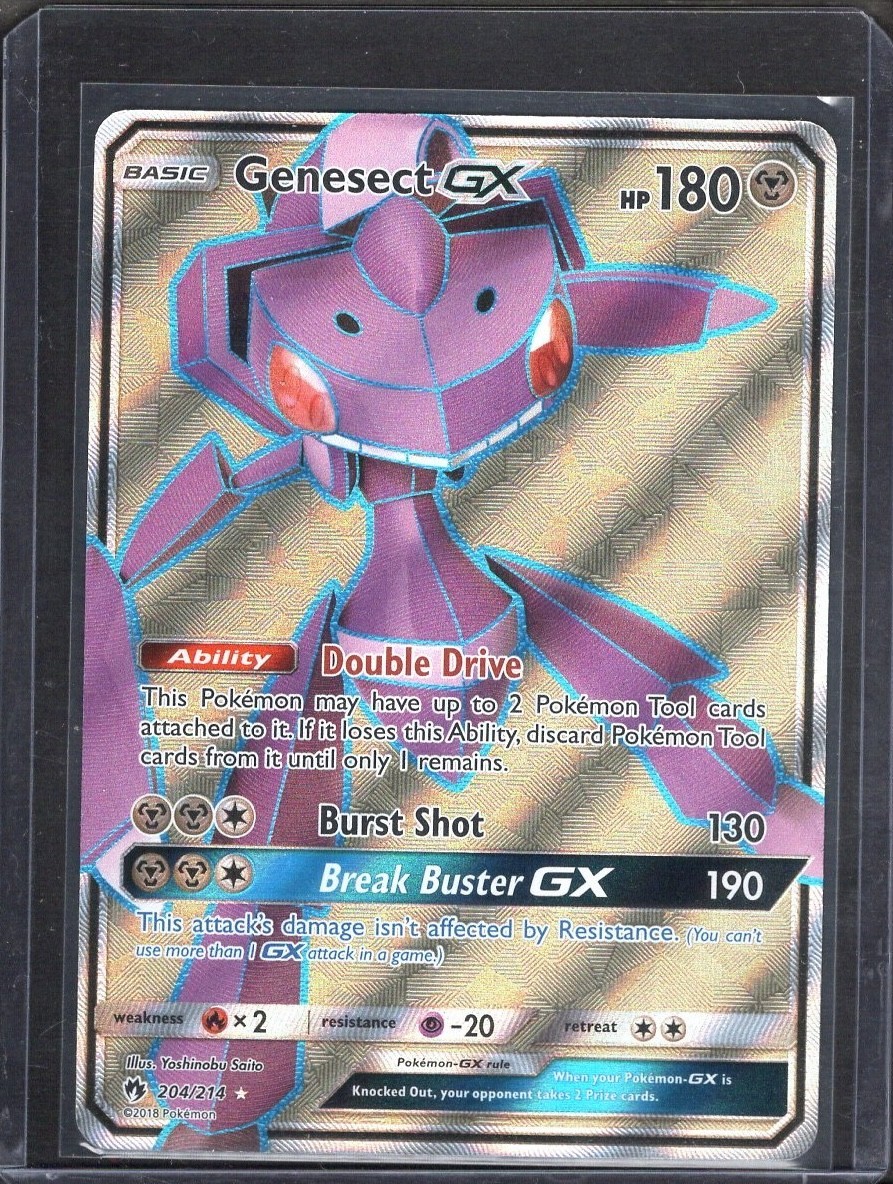 Genesect GX - 204/214 - Full Art Ultra Rare - Lost Thunder - NM/M - Pokemon Card