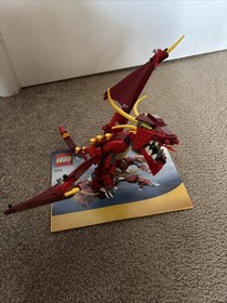 Lego Creator 3 In 1 Fiery Legend 6751 99% Complete With Box And Instructions