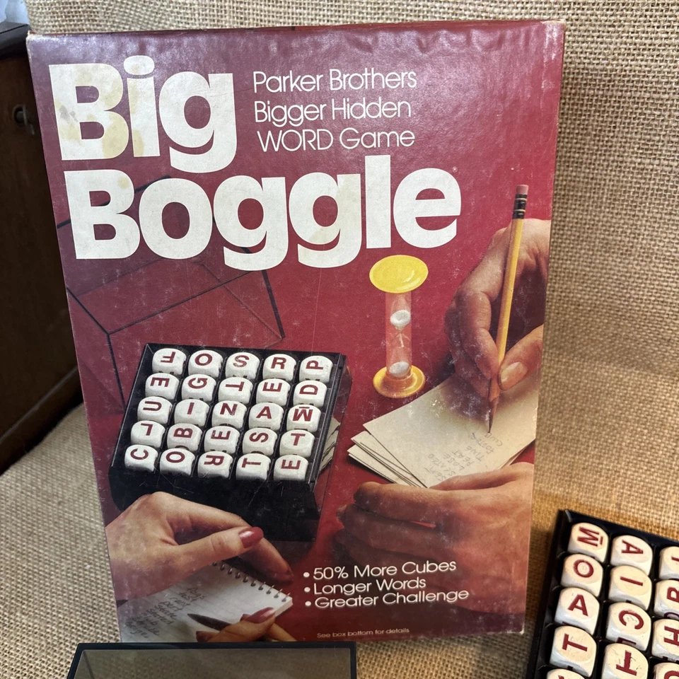 Big Boggle Vintage 1979 Parker Brothers Hidden Word Game **COMPLETE** - Image 3 of 4