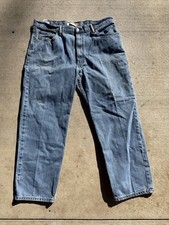 Mens LEVI'S 550 RELAXED FIT Light Blue Jeans Size 40X30 Free Shipping