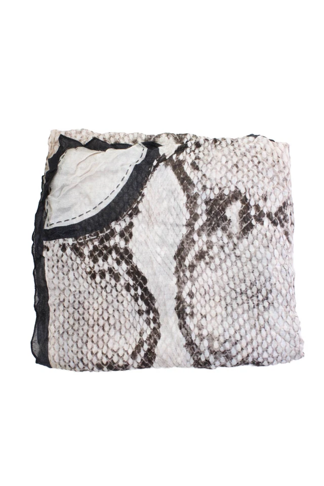 Bufanda modal Furla indefinida forrada de algodón con estampado de animales desnuda OS Foto 2 de 4