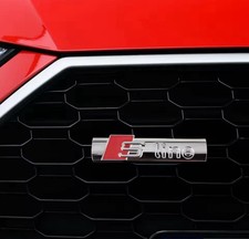 Emblema 3D Metallo S-line Audi – Badge Griglia Anteriore Accessorio Auto