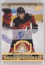 2022 Team Canada Juniors Premium Signatures 22/25 Mavrik Bourque Patch Auto 0a7v