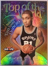 1997-98 Hoops Top of the World #1 Tim Duncan RC HOF