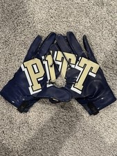 Nike Pittsburgh Panthers Vapor Knit Football Receiver Handschuhe Herren XL Game Worn