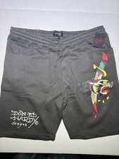 ED Hardy Charcoal Shorts XL New With Tag Dagg...