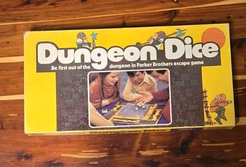 Dungeon Dice Board Game 1977 Complete Vintage Parker Brothers Rules Cards Parts