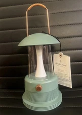 Portable LED Table Lantern with Bluetooth Speaker Green - Hearth & Hand