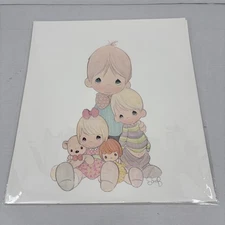 Precious Moments Poster Art Print Children Kids Grandkids 13.5 x 15 Inch Sam B