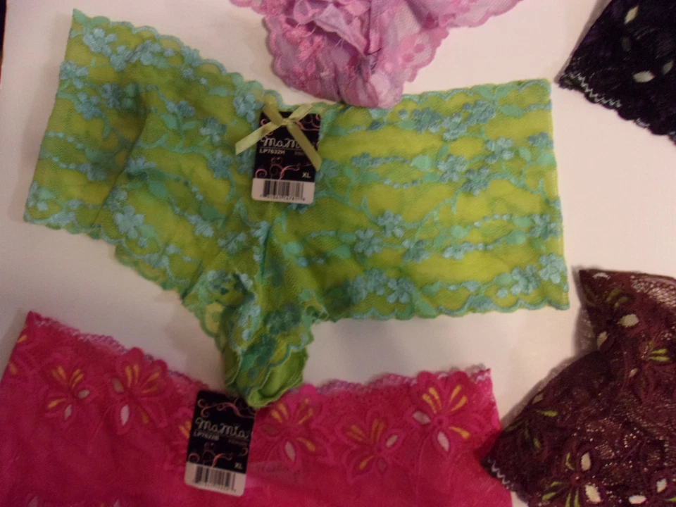 NUEVO CON ETIQUETAS 10 pares de bragas MA MIA íntimas de encaje para mujer TALLA XL NUEVAS CON ETIQUETAS Foto 3 de 4