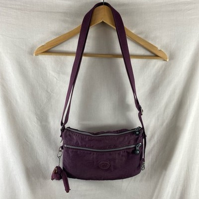 Kipling Mini Bag Burgundy Michelle Monkey Small 3 in 1 Handtasche Zip Maroon