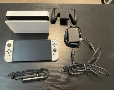 Nintendo Switch OLED Model White Joy-Con Bundle Dock Charger and HDMI