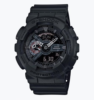 Casio G-Shock Black Analog-Digital Quartz Shock Resistant 200m Resin w/ Tin