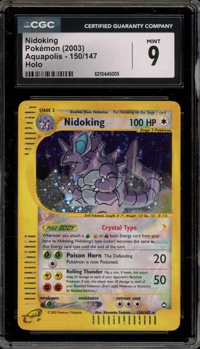 Nidoking graded CGC 9 for sale on eBay