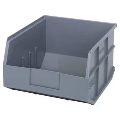 Quantum Storage Systems Ssb425gy Shelf Storage Bin, Polypropylene, Gray, 7 In