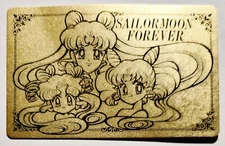 1997 Nakayoshi Sailor Moon Forever Fan Club Membership Card Gold Holo Foil RARE