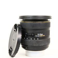 Sigma 10-20mm f/4-5.6D EX DC HSM - Nikon F-Mount Lens With Both Caps