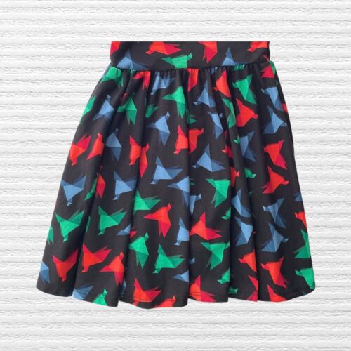 New Dot Dot Smile Toddler Girls Origami Dress Blue Red Green Short Sleeve Sz 2T - Picture 4 of 11