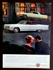 Cadillac 1964 1966 Sedan Deville Original Print Ad