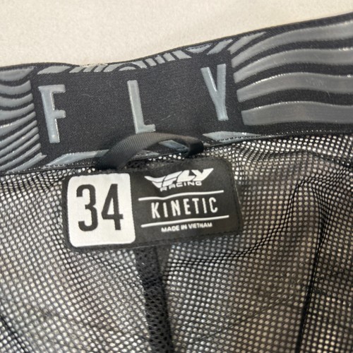Fly Racing Pants Men’s 34 Gray Kinetic Motocross MX BMX Off Road Dirt Bike - Picture 4 of 10