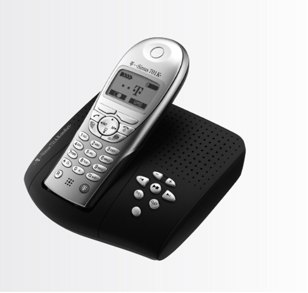 Telekom T-Sinus 711A Komfort Analog Telefon mit Anrufbeantworter Schnurloses