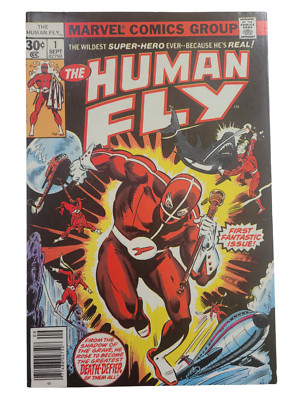 THE HUMAN FLY 1 COMIC 1st APP. KEY VF/VF+ or Better RAW VINTAGE Marvel 1977