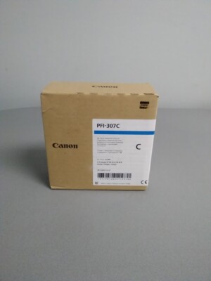 Canon PFI-307C 9812B001 Cyan Ink Cartridge Imageprograf IPF830 Exp 2023/11