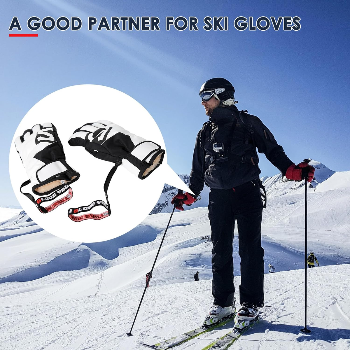 2/4 Pcs Upgraded Glove Leash, Narrow Wrist Leash for Gloves, Glove Tether |  eBay