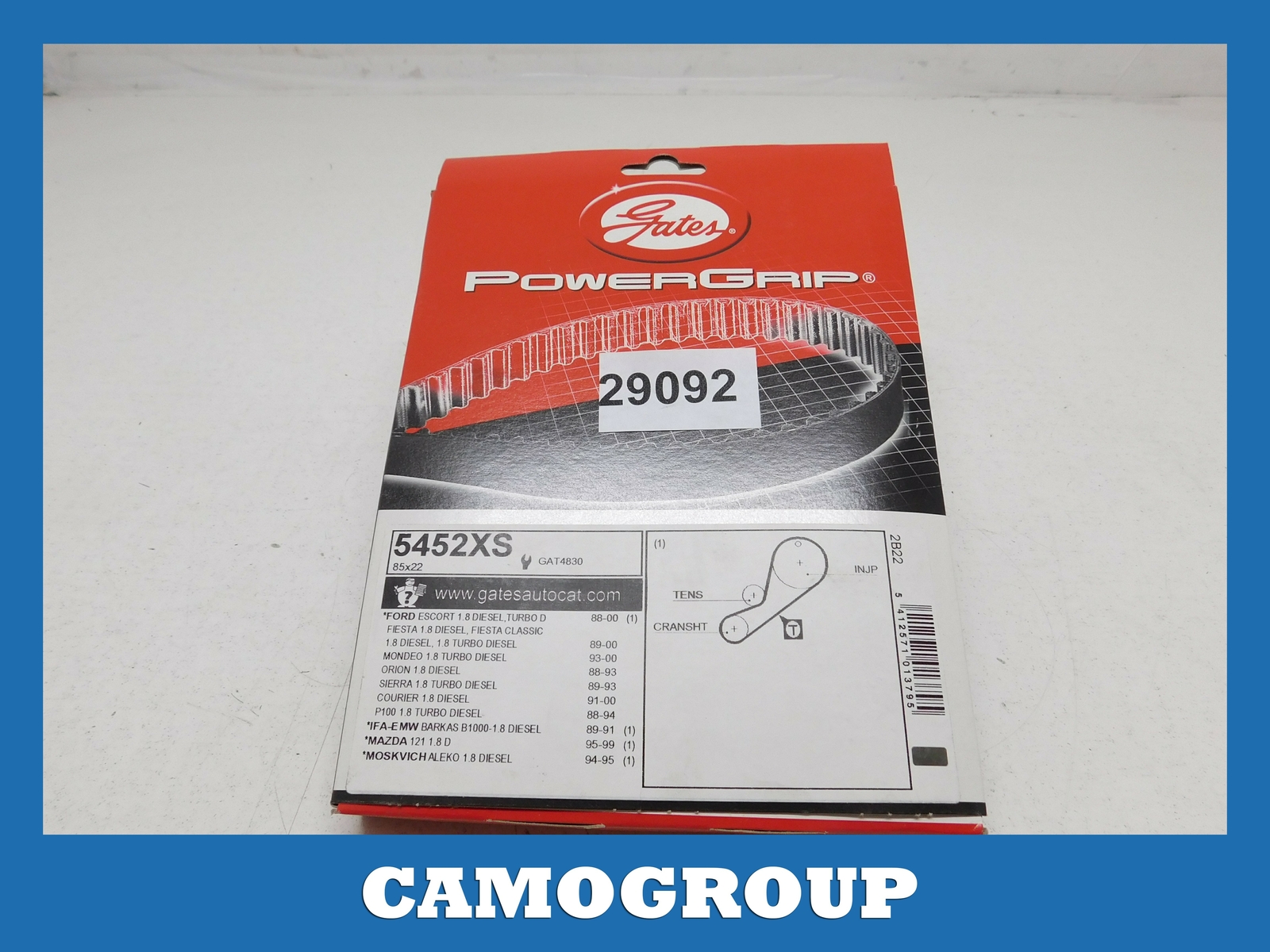 Timing Belt Gates 85 Teeth Ford Escort Fiesta Mondeo Orion