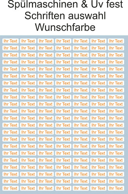 250x Wunsch Text Namen Aufkleber Kindergarten Etiketten Schule Sticker 30x9mm